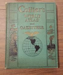 Vintage Colliers World Atlas Gazetteer Green 15x11 Hardcover ...