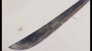 Old Machete Restoration - DIY With No Power Tools - YouTube