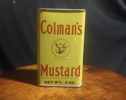Vintage 1950's - 1970's Colman's Mustard Tin - 4oz - Made in England - Etsy