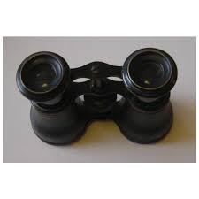 Antique binoculars / opera glasses in original leather case ...