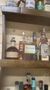 Bourbon Whiskey Barrel/home Bar Shelves/wall Mounted Alcohol ...