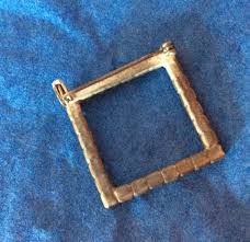 Vintage Square Rhinestone Brooch Pin - Etsy