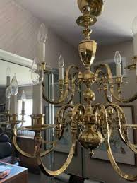 Vintage 12 Lights Solid Brass Chandelier for Sale in North ...