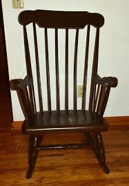 Antique Bent Wood Windsor Colonial Rocking Chair Rocker 40.5 ...