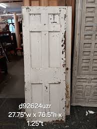 Early 6 panel door with flat back - d92624uzr | Hudson Valley House Parts