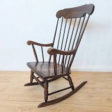 Vintage Scandinavian Rocking Chair, 1970s | Chairish