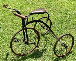 Antique Metal Tricycle/iron Frame Original Children's Bike ...