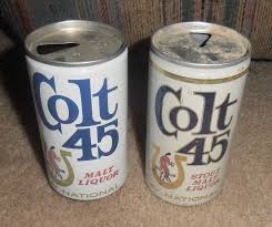2- VINTAGE & RARE COLT 45 MALT LIQUOR VERY OLD BEER CAN LOT 12 OZ. DIFFERENT | eBay