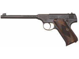 Factory Engraved Colt Pre-Woodsman Semi-Automatic Pistol ...
