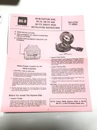 BS & B Safety Systems RB-90 1.5″ Rupture Disk 11080109-1 – Moses B. Glick