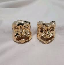⚡ Joan Rivers Vintage Gold Tone Theater Comedy Tragedy ...
