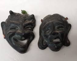 Vintage Greek Satyr Theater Terracotta Masks,5",collectors - Etsy UK