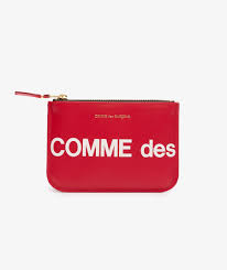 Red Comme des Garçons Wallets Huge Logo Small Wallet | SVD