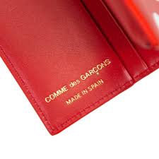 CDG Polka Dot Printed Leather Bifold (Red) – Corporate