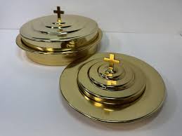 Artistic Churchware Brass Communion Cup & Bread Tray W Lids Cross RW-500 · Whatnot: Shop, Sell, Connect