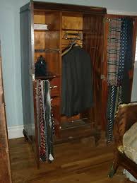 ANTIQUE ENGLISH THREE PANEL APT SIZE ARMOIRE, MIRROR ...