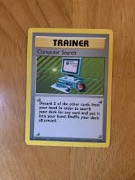 Computer Search Rare Trainer Pokemon Card Base Set Unlimited ...
