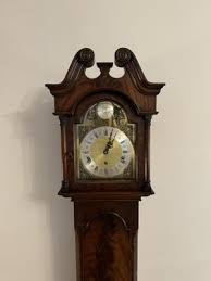 Antique Mahogany Chiming Grandmother Clock, 1920 for sale at ...