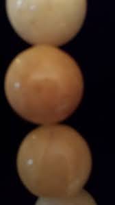 One Strand Large Beaded Light Yellow Sandstone Necklace - Etsy