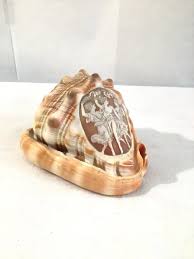 1950s Hand Carved Cameo of Dancing Women on Conch Seashell ...