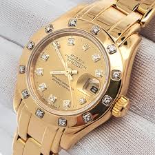 Rolex Pearlmaster Champagne Diamond Dial 29mm Datejust Watch ...