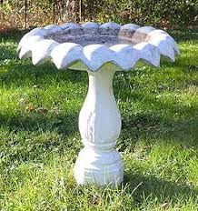 Three Piece Concrete Bird Bath