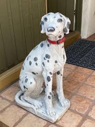 Large Dalmatian Dog Yard Art Garden Statue | EstateSales.org