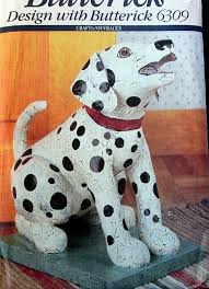 Vtg 90s craft pattern Cow Dog Cat stuffed animal soft ...