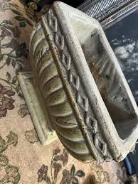 Vintage French Style Garden Urn Planter with figures on the ...