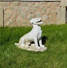 Statue chien Jack Russel (grand) en pierre reconstituée ...