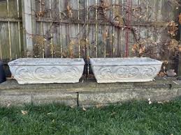 Vintage Cement Planter | eBay