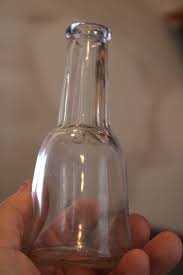 Vintage 5 1/2'' Clear Product/Condiment, Bottle, Item # A ...
