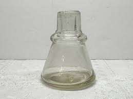 Glass Cone Shaped Ink Bottle, Antique Ink Bottle - Etsy