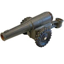 Vintage Toy Big Bang Cannon Cast Iron 9" 60mm Breech ...