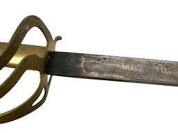 Vintage 1950s Indian Saber Sword with Scabbard – 34.5 ...