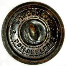 WWI Military Uniform Button Horstmann Philadelphia Eagle w ...
