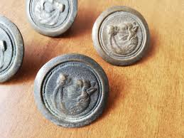 VTG LOT 4 RARE OLD ANTIQUE MILITARY BRONZE APPLIQUE PHALERA ...