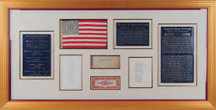 Lot - F. Scott Key, Irving Berlin, Samuel F. Smith, Plus More, Signed Patriotic Display
