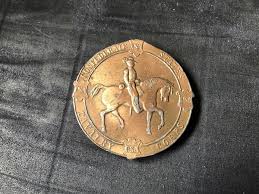 Vintage Confederate States Cavalry Corps solid brass belt ...