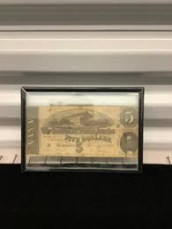 1864 Richmond Confederate 5 Dollar Bills