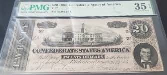 1964 Confederate States of America T67 Choice Fine $20 S/N 42369 ppD Exceptional | eBay