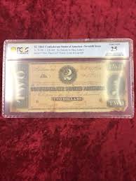 PCGS BANKNOTE VERY FINE 25 $2 1864 CSA - SEVENTH ...