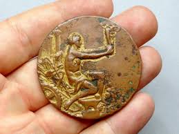 Nude Man, Anvil, Hammer, Industry, Roma. Antique Large ...