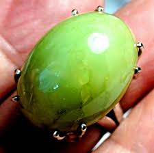 BIG! FANTASTIC 35.35 ct NATURAL VERY RARE PERU GREEN OPAL ...