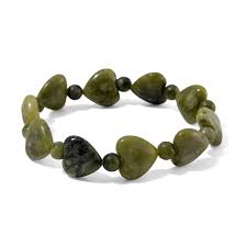 Buy Connemara Marble 120.00 ctw Heart and Beaded Stretch ...