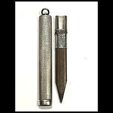 Edwardian Silver Carpenters Pencil Case/Pendant. For Sale at ...