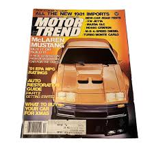 Vintage December 1980 Motor Trend Magazine McLaren Mustang ...