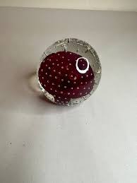 Vintage Adam Jablonski Controlled Bubble Art Glass Paperweight - Etsy