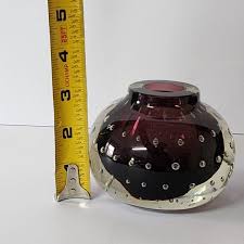 Matching Pair 1960 Murano Amethyst Bullicante Bubble Glass Candle Holders Purple - Etsy