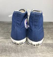 Vintage CONVERSE Chucks All Star Blue Canvas High Top Men's ...